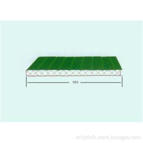 heat preservation Metal Composite Roof Panels / board , 950
